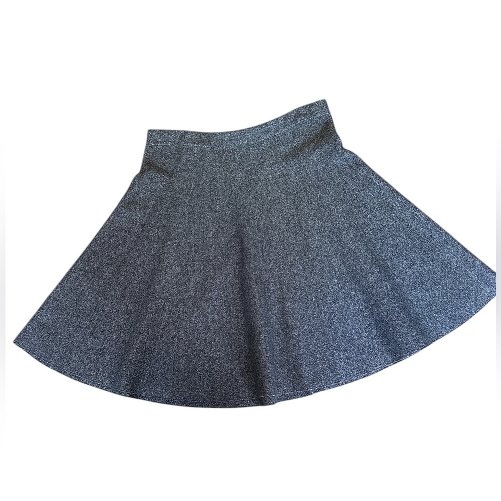 Women's Saks Black Heather Skater Skirt, Size L